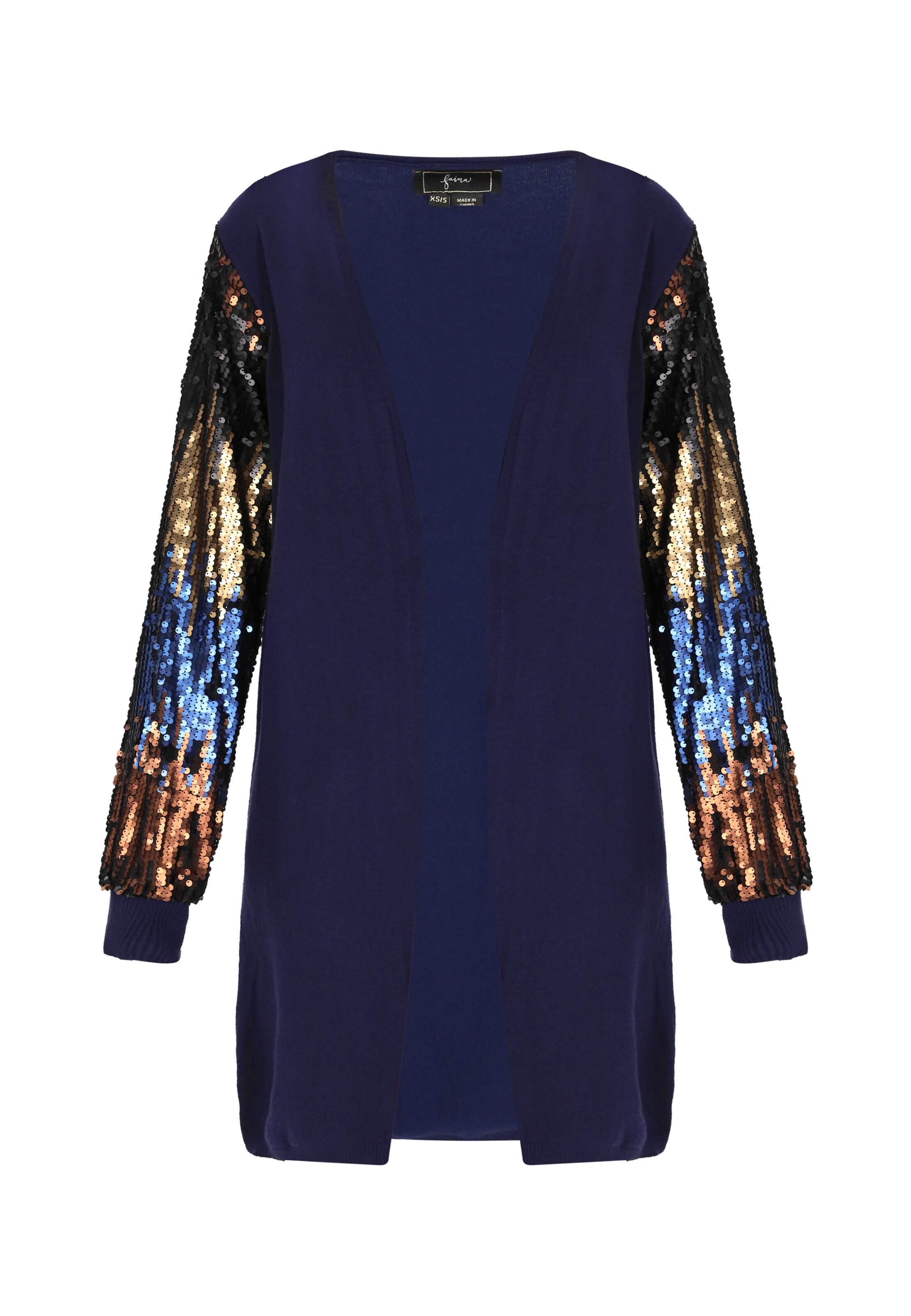 faina - Cárdigan en azul: frente