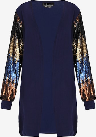 faina - Cárdigan en azul: frente