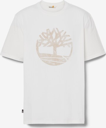 T-Shirt 'Garment Dye' TIMBERLAND en blanc : devant