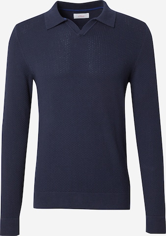 s.Oliver Trui in Blauw: voorkant