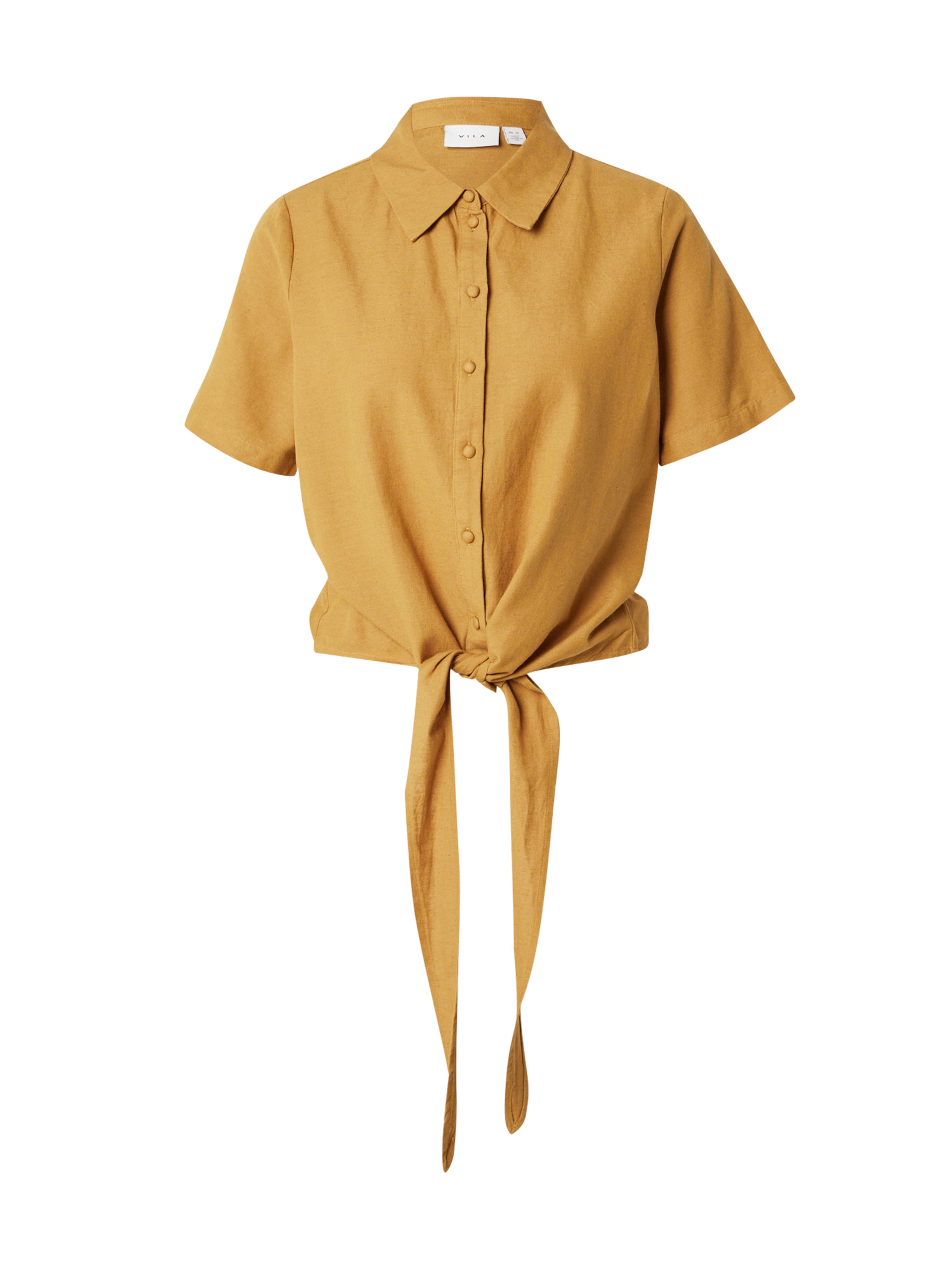 VILA - Blusa 'Prisilla' en marrón: frente
