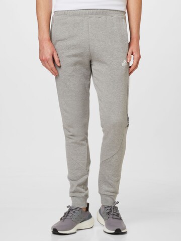 ADIDAS SPORTSWEAR Tapered Sportbroek 'Brandlove' in Grijs: voorkant