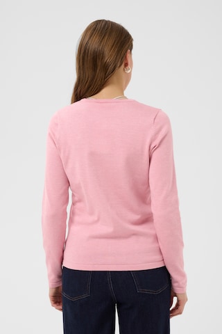 SAINT TROPEZ Gebreid vest 'Mila' in Roze