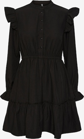 Robe-chemise 'SIRASI' PIECES en noir : devant