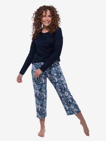 Ammann Pyjama 'Night & Home' in Blauw