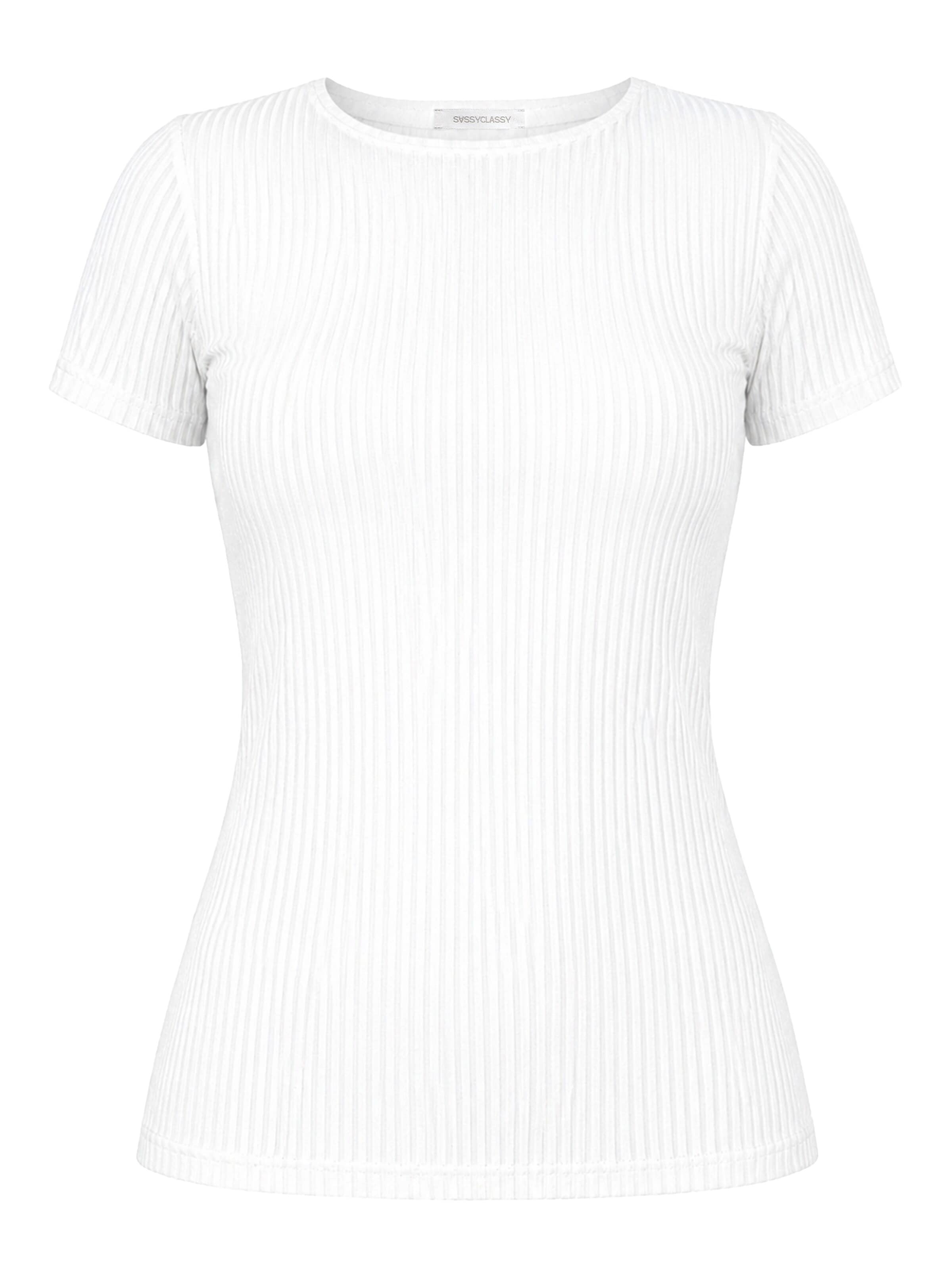 SASSYCLASSY Shirt in White: front