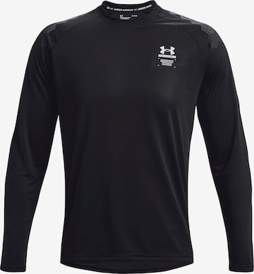 UNDER ARMOUR Funktionsshirt in Schwarz: predná strana