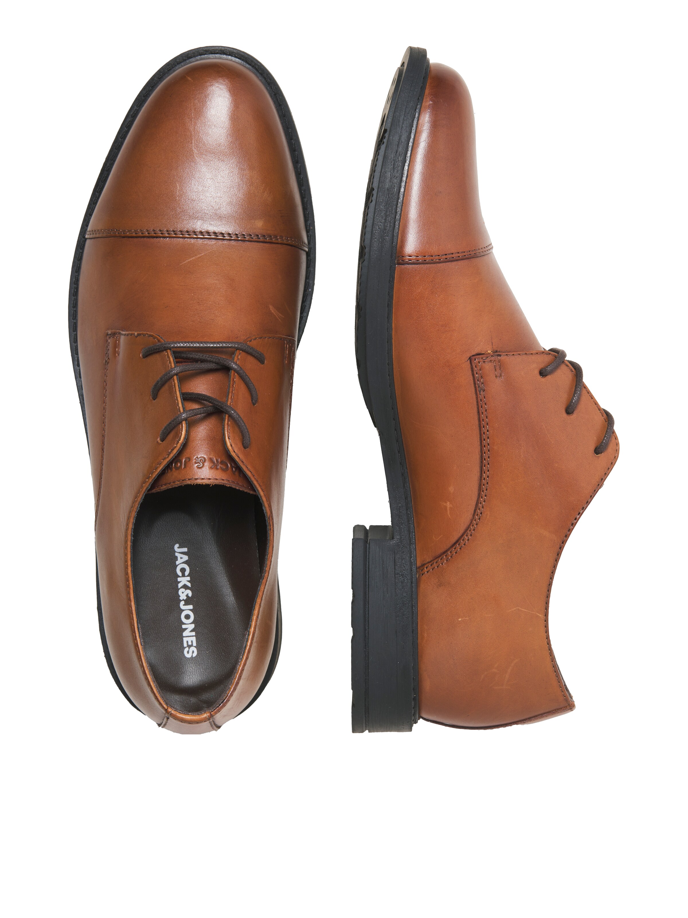 JACK & JONES Schnürschuh 'JFWOSLO' in Braun