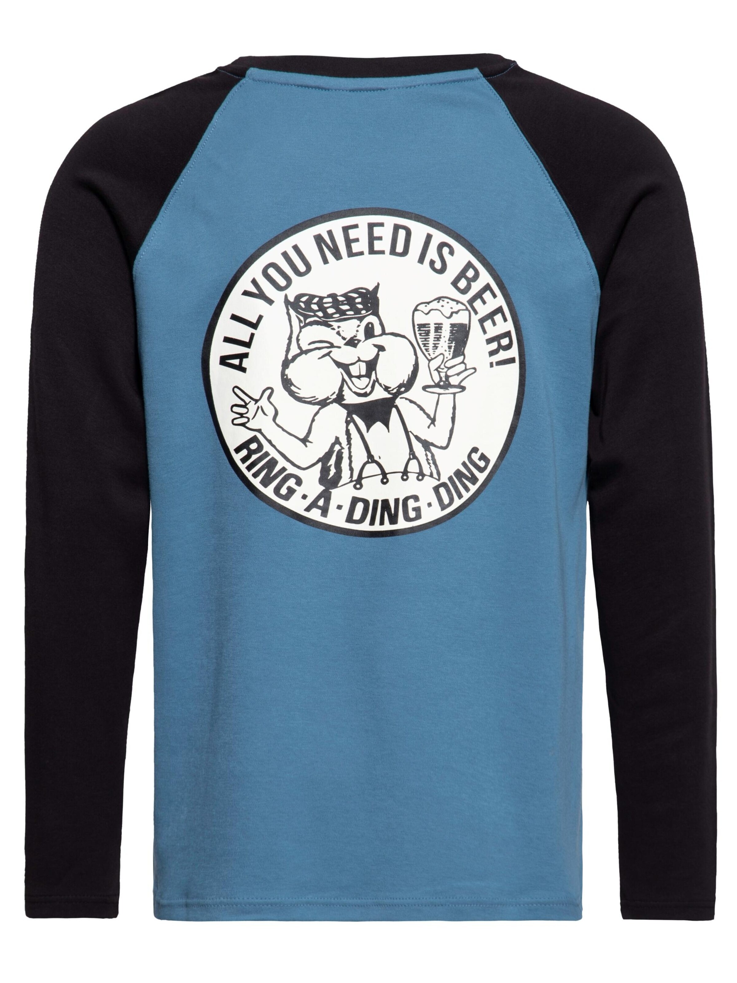 King Kerosin Shirt 'Ring-a-ding ding' in Blau