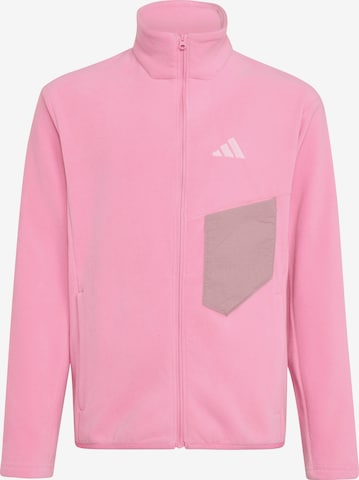 ADIDAS TERREX Λειτουργική ζακέτα φλις σε ροζ: μπροστά