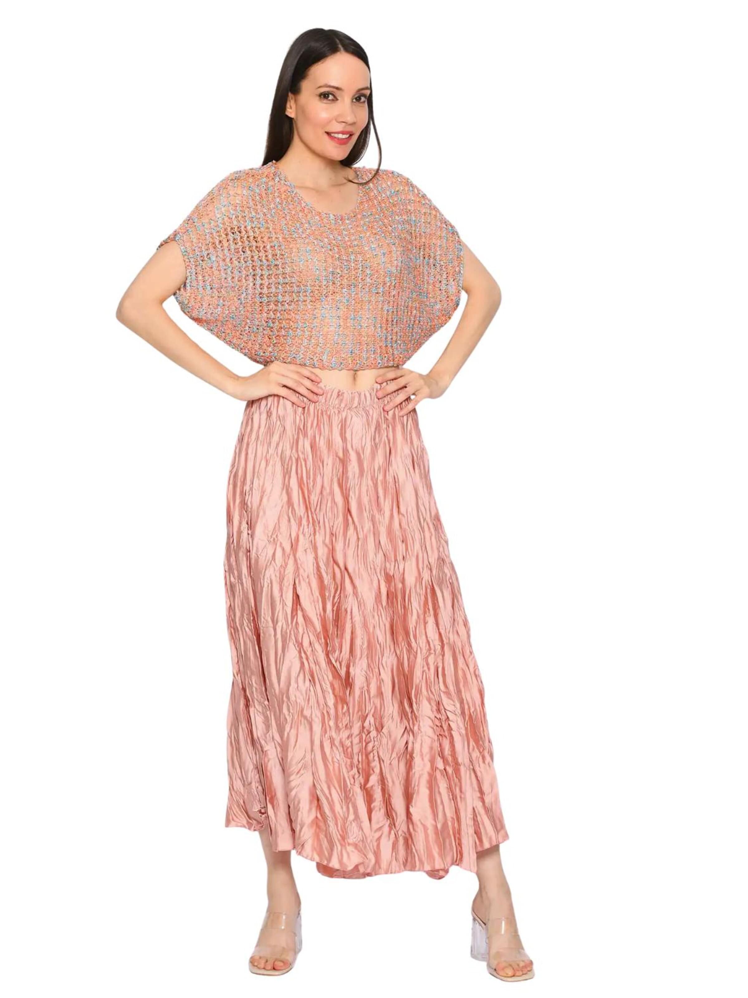 Süel knitwear - Top de punto 'Summer 3D' en naranja