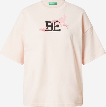 UNITED COLORS OF BENETTON T-Shirt in Rosa, Hellpink | ABOUT YOU