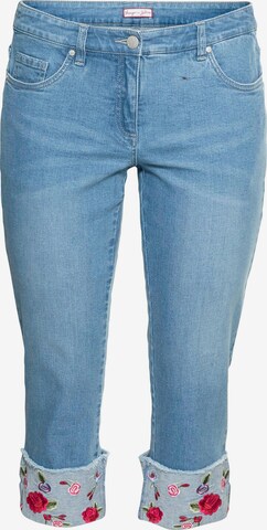 sheego by Joe Browns Slim fit Jeans in Blue: front