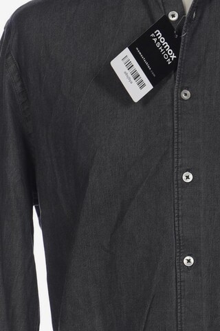 MANGO Button Up Shirt in L in Grey