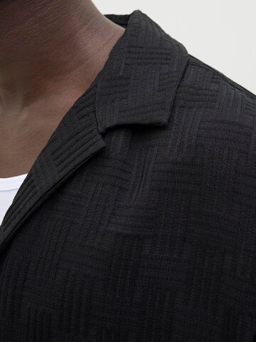 JACK & JONES Comfort fit Koszula 'JJEMatteo' w kolorze czarny