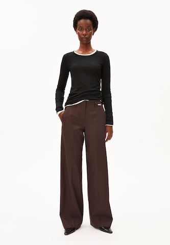 ARMEDANGELS Wide leg Broek 'Leandraa' in Bruin