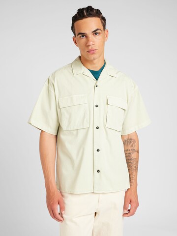 JACK & JONES - Ajuste confortable Camisa 'JCOBENTZON' en verde: frente