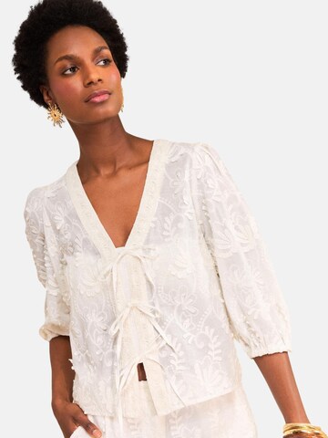 love & roses Bluse in Weiß: Vorderseite