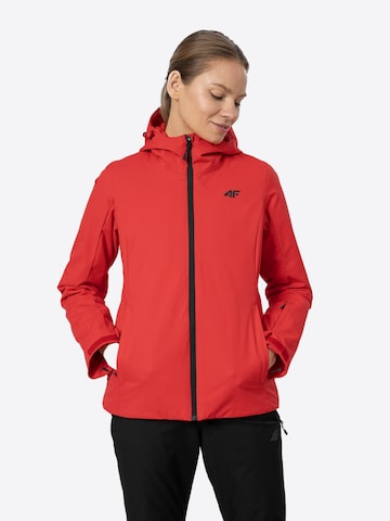 4F Athletic Jacket in Red: front