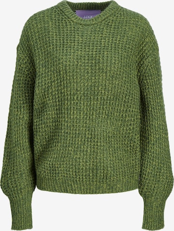 JJXX Пуловер 'Camilla' в зелено: отпред