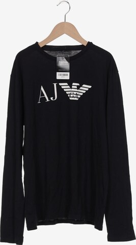 Armani Jeans Shirt in XXXL in Black: front