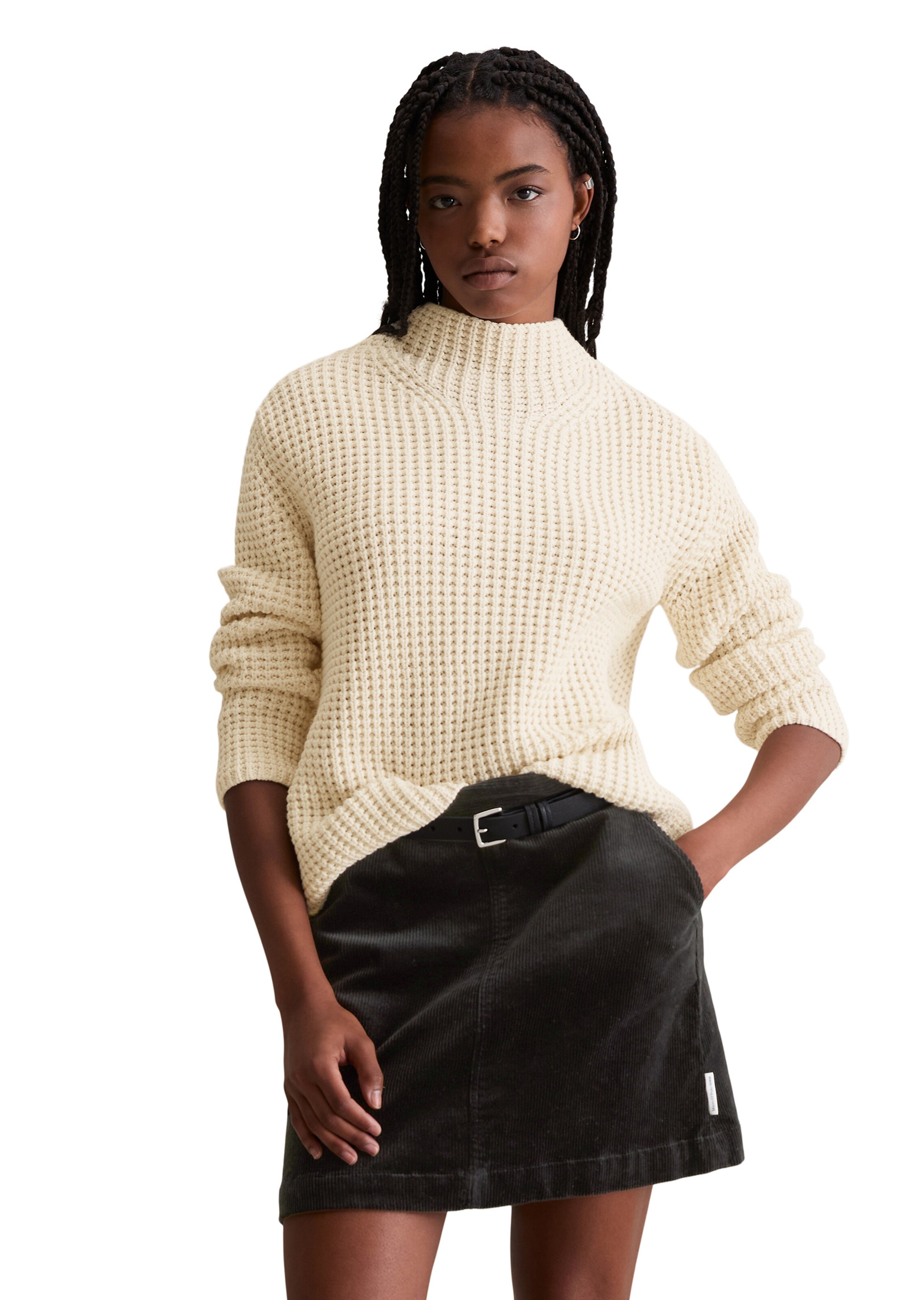 Marc O'Polo DENIM Sweater in Beige: front