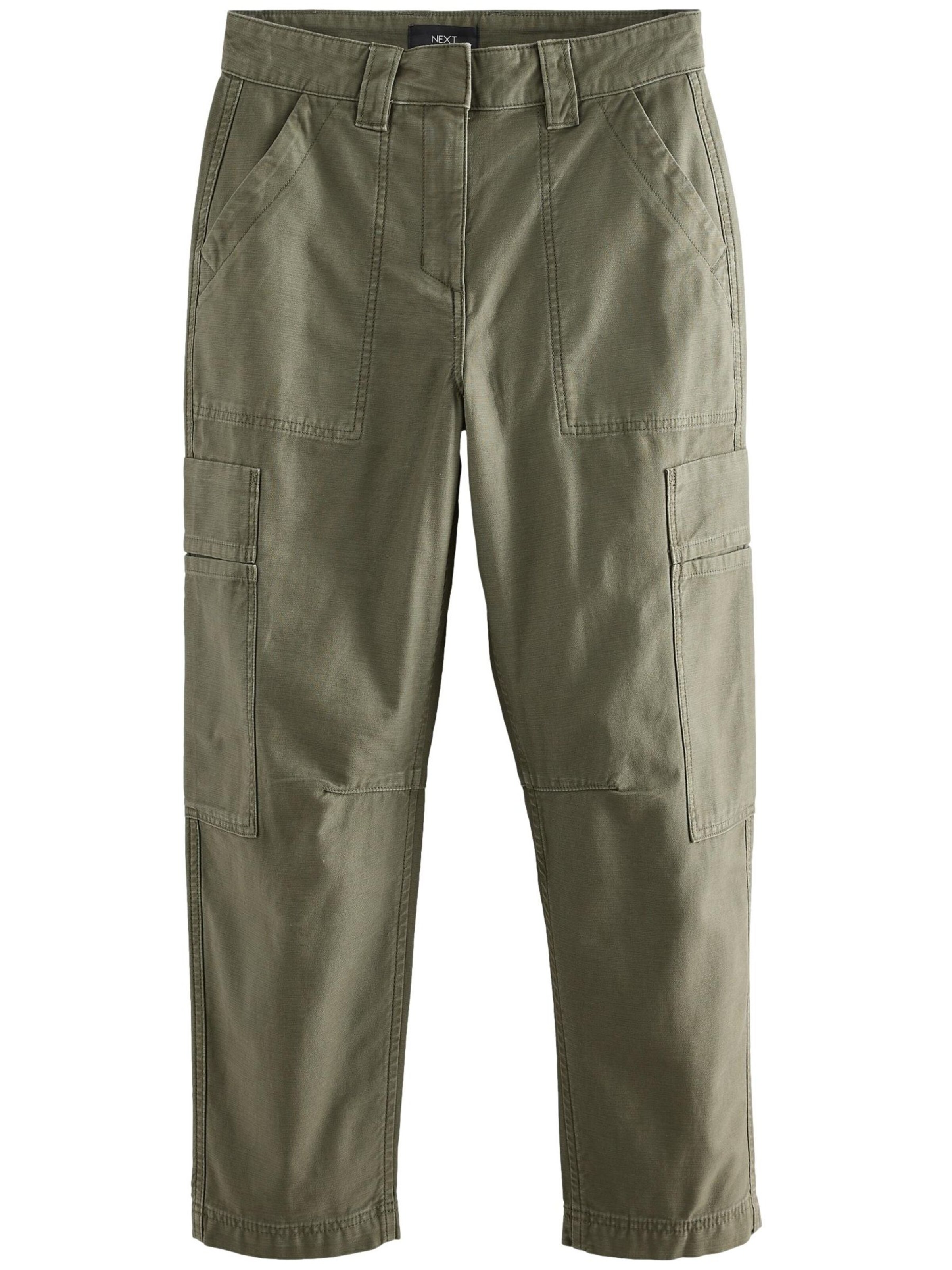 Next Wide Leg Hose in Grün: Vorderseite