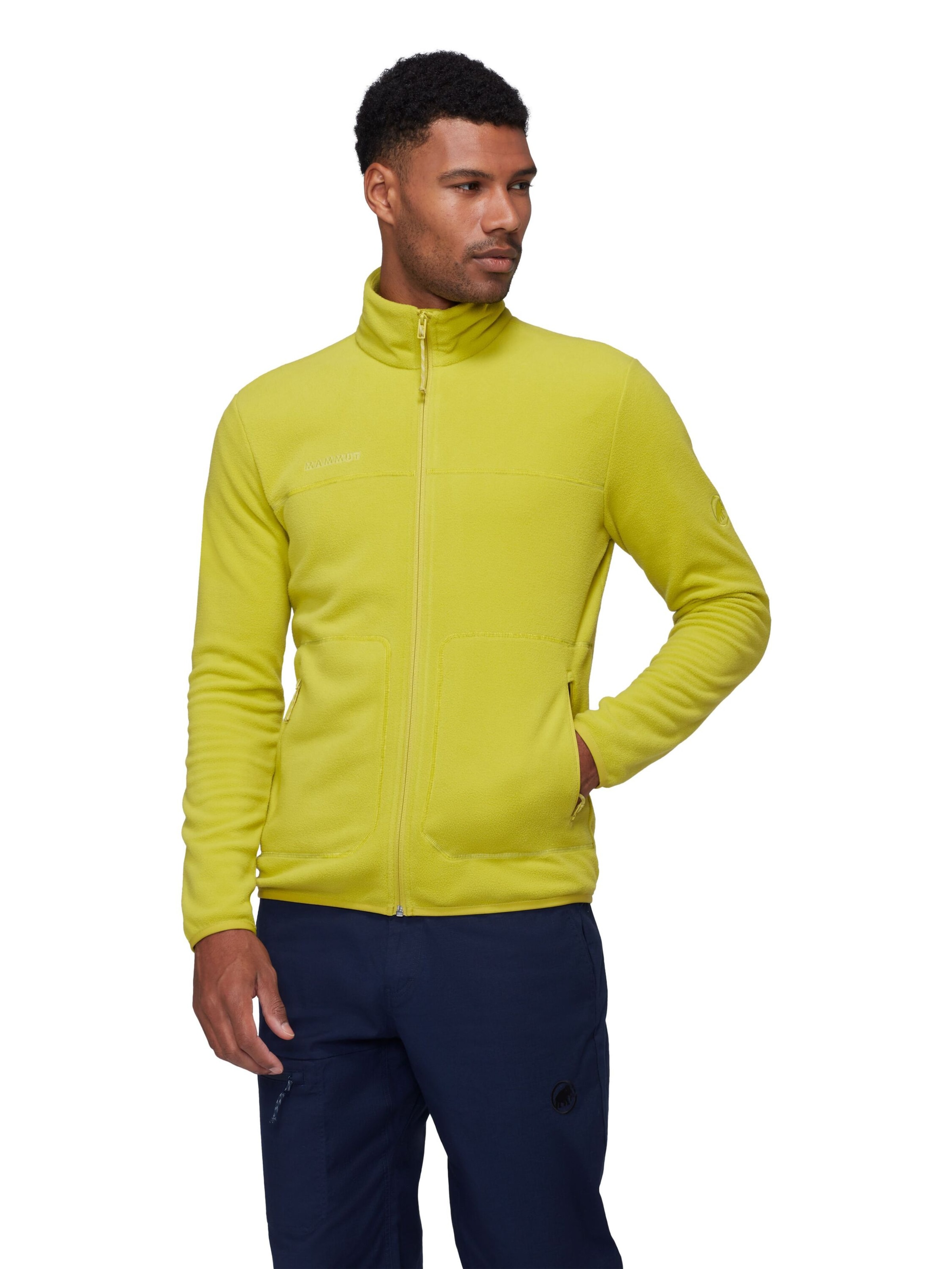 MAMMUT Funktionsfleecejacke in Gelb: Vorderseite