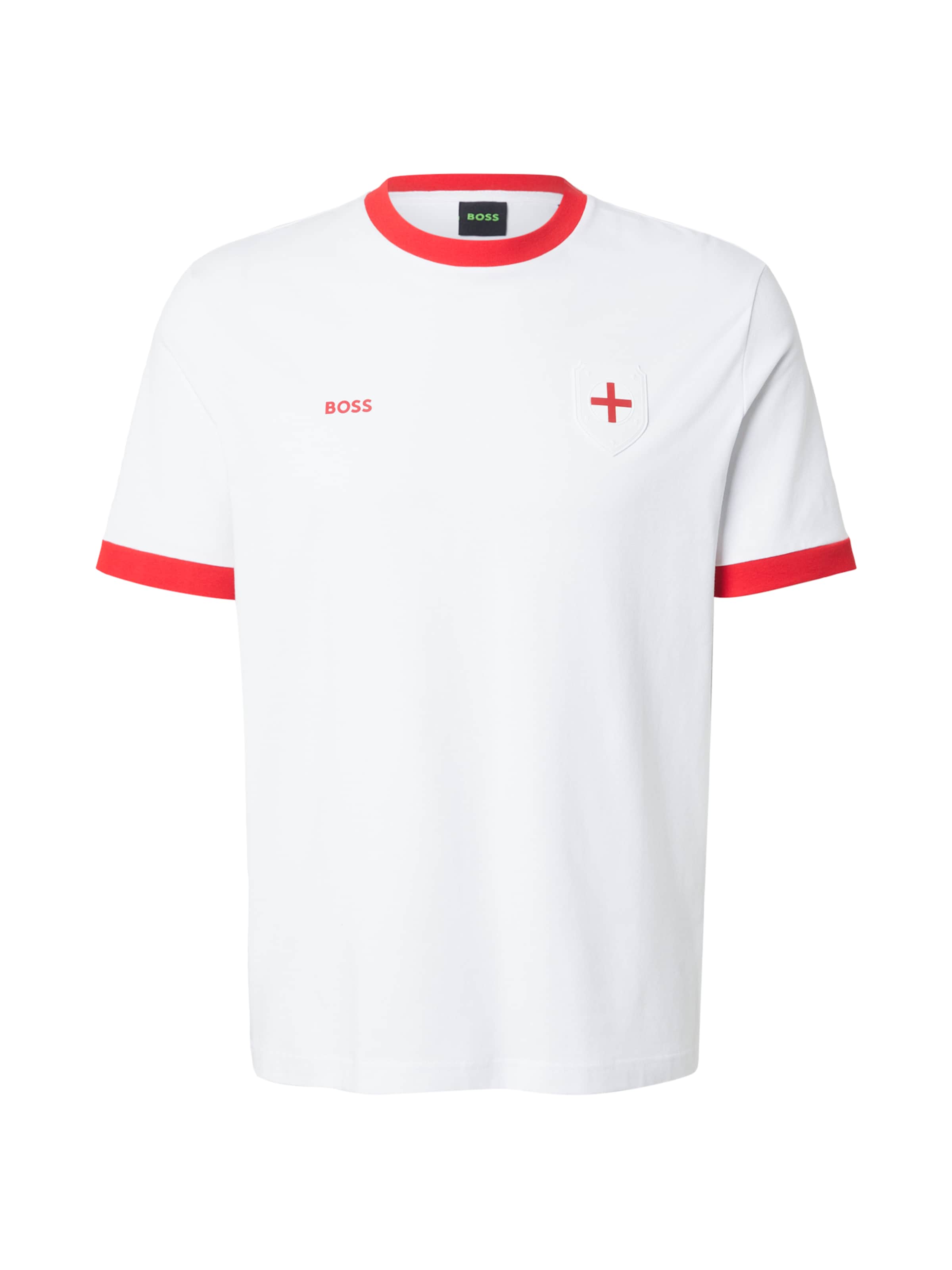 T-Shirt BOSS en blanc : devant