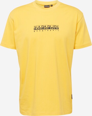 NAPAPIJRI Majica | rumena barva: sprednja stran