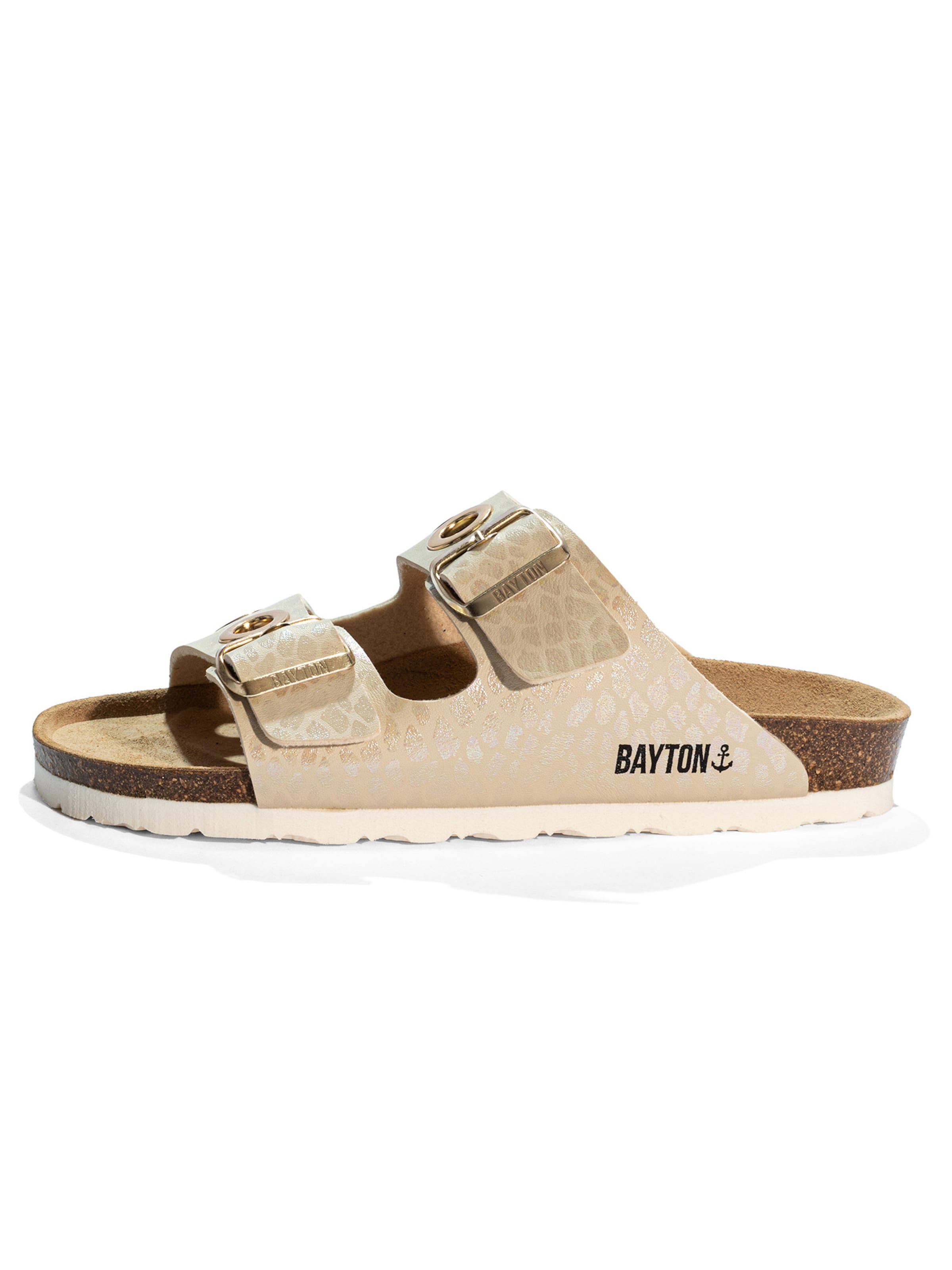 Bayton Mule 'JANNY' in Beige: front