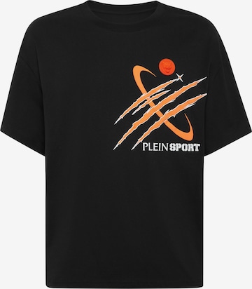 Plein Sport - Camiseta 'Scratch' en negro: frente