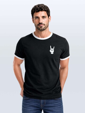 Neverless Shirt 'Metal' in Black: front