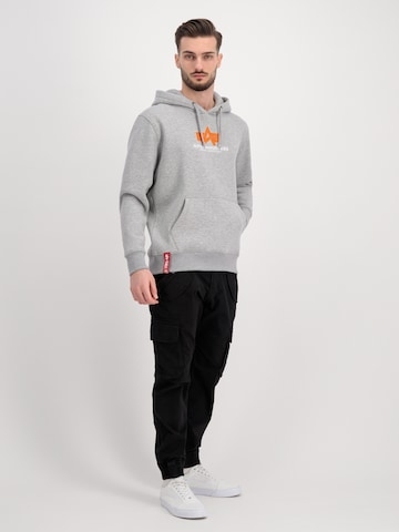 ALPHA INDUSTRIES Sweatshirt in Grau