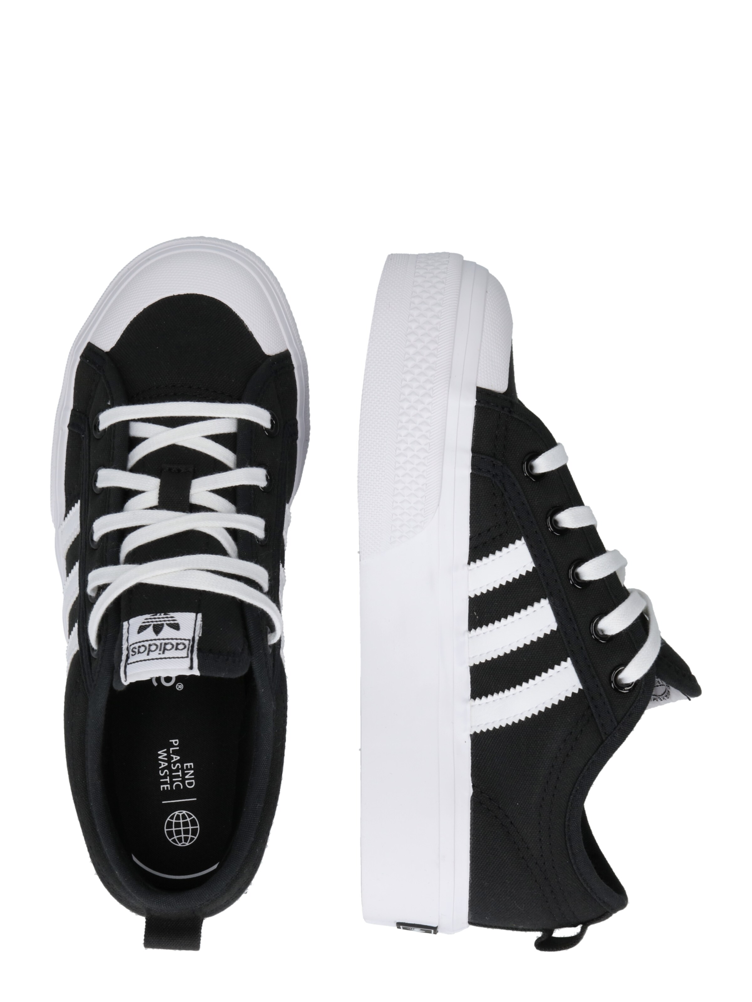 ADIDAS ORIGINALS Сникърси 'Nizza Platform' в черно