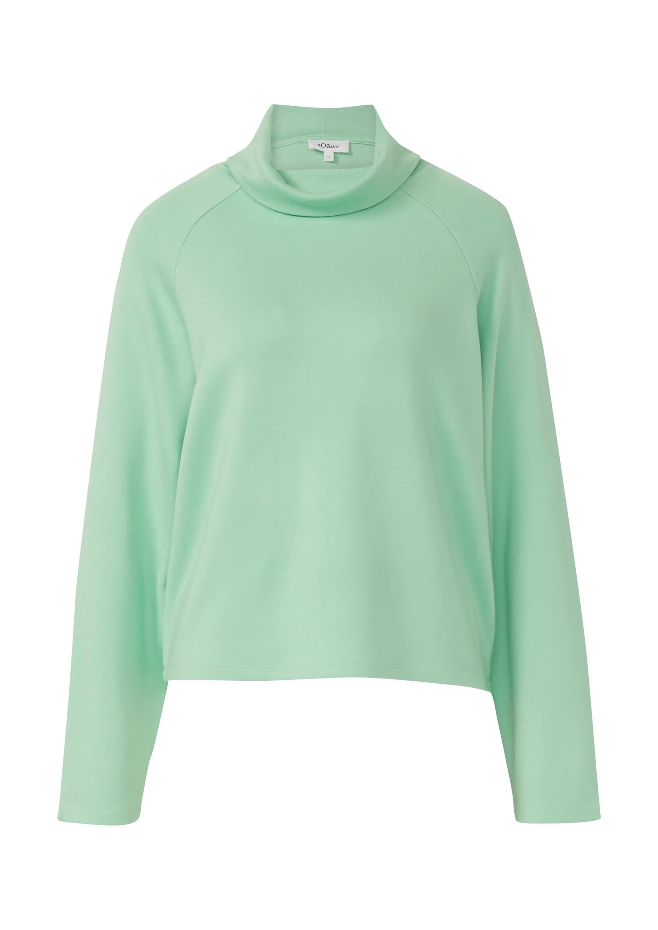 s.Oliver Sweatshirt in Grün: Vorderseite