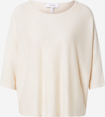 COMMA Svetr – béžová: přední strana