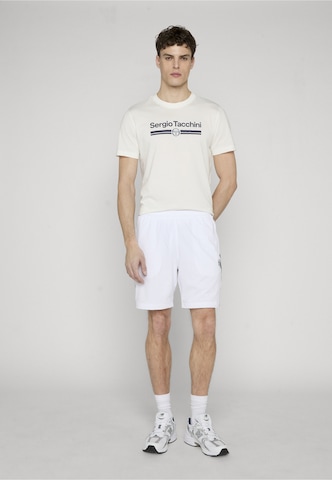 Sergio Tacchini Normální Sportovní kalhoty 'Goccia' – bílá: přední strana