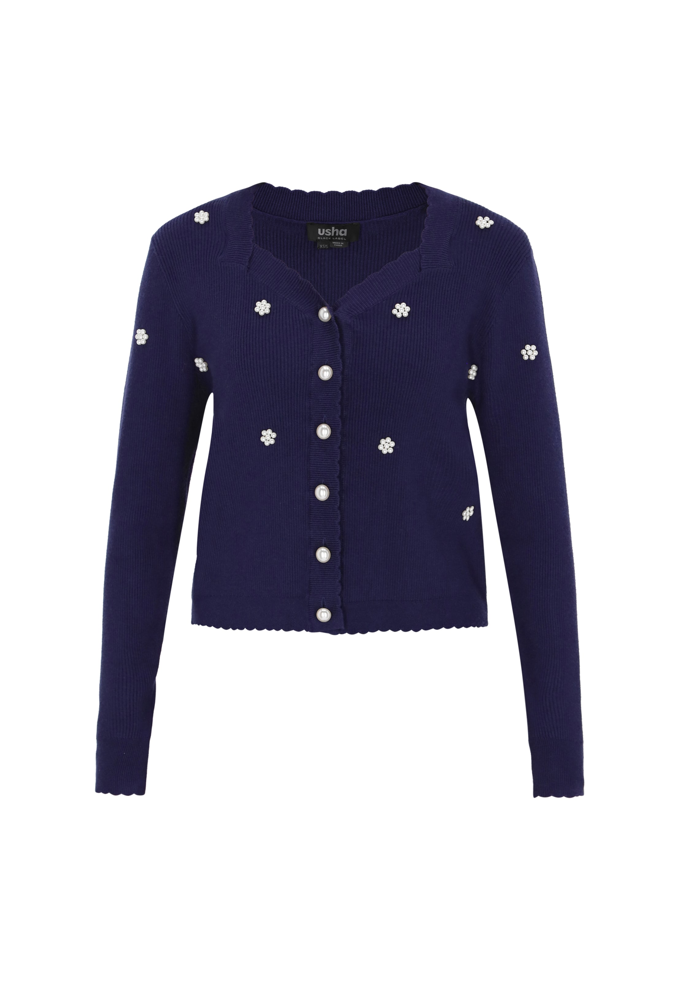 usha BLACK LABEL - Cárdigan en azul: frente