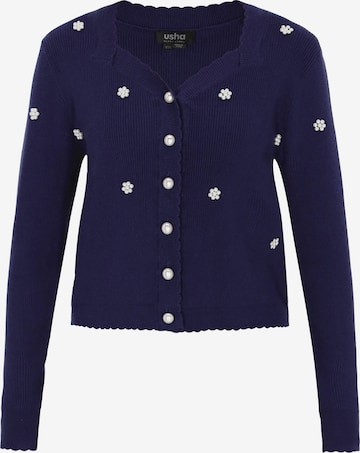 usha BLACK LABEL - Cárdigan en azul: frente