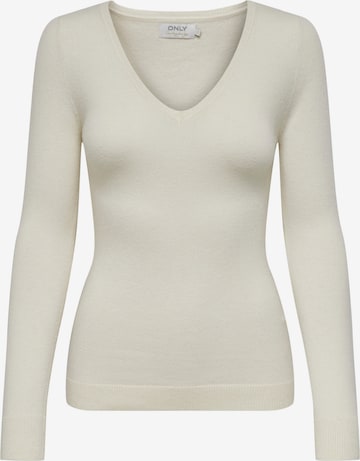 ONLY - Jersey en beige: frente