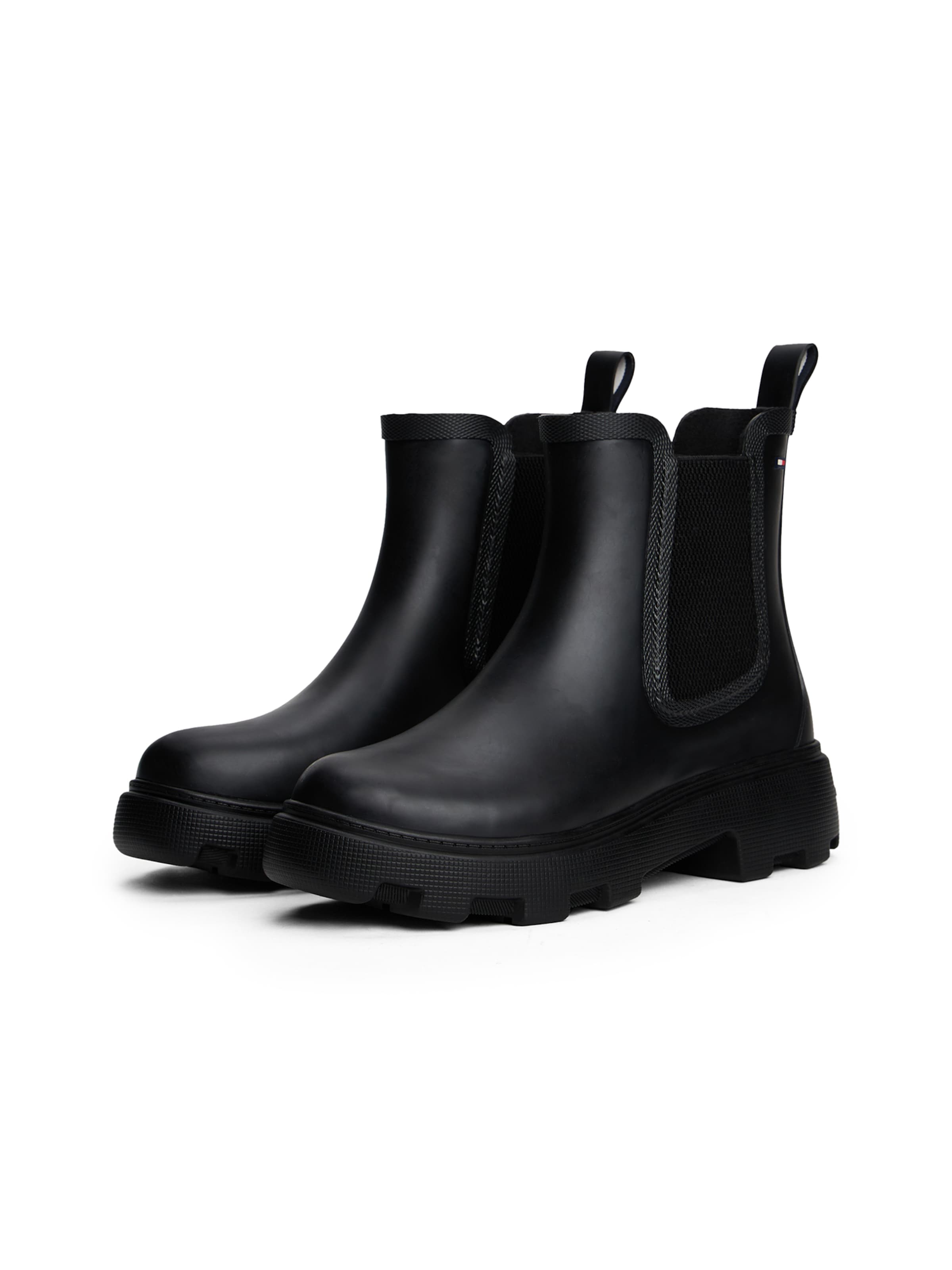 Bottes en caoutchouc TOMMY HILFIGER en noir