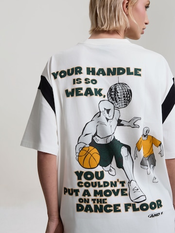 T-shirt 'Dancefloor' AND1 en blanc