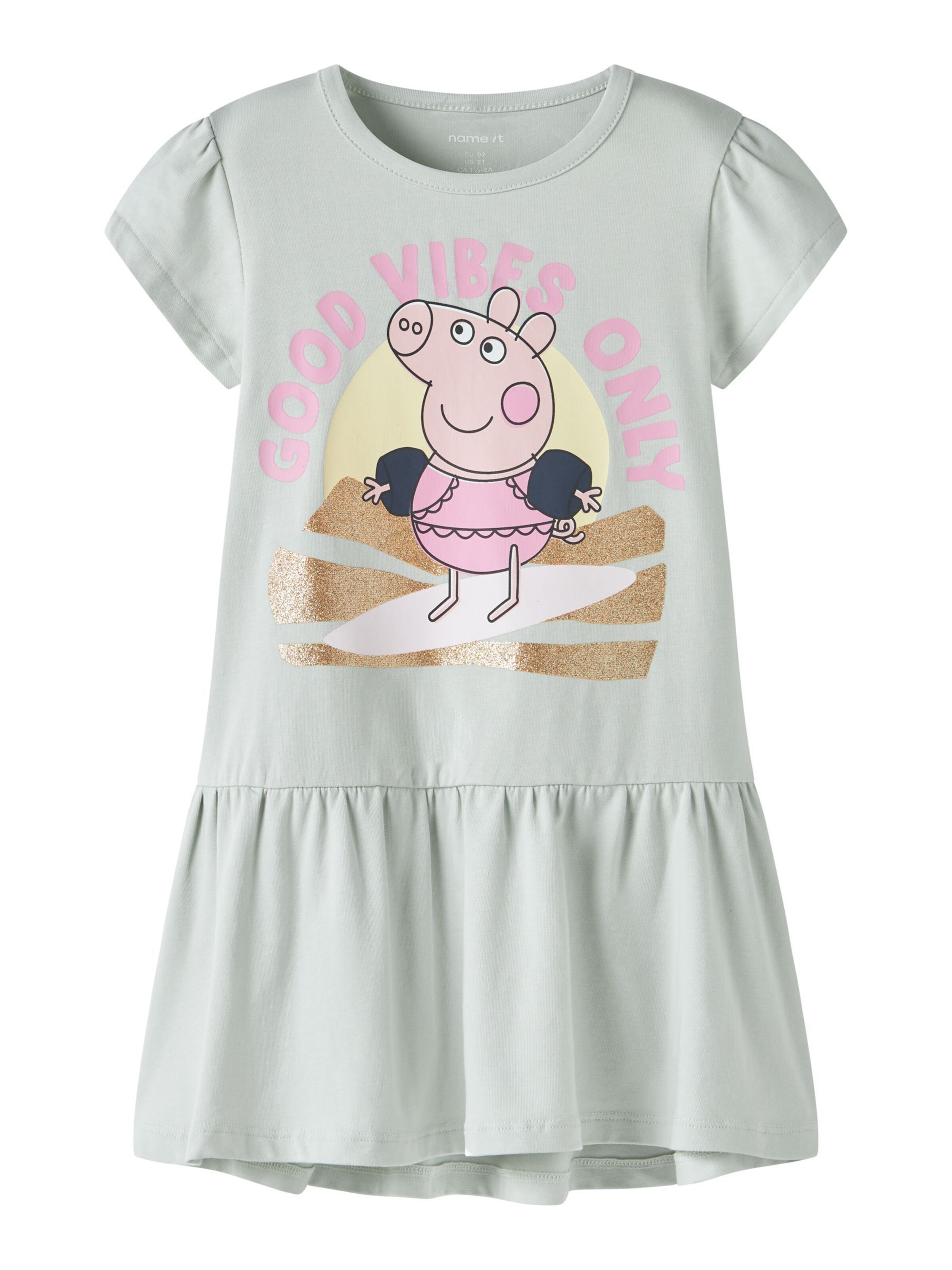 NAME IT Jurk 'Peppa Wutz' in Blauw: voorkant