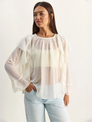 Bianco Lucci Bluza | bela barva
