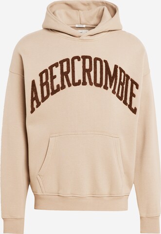 Sweat-shirt Abercrombie & Fitch en marron : devant