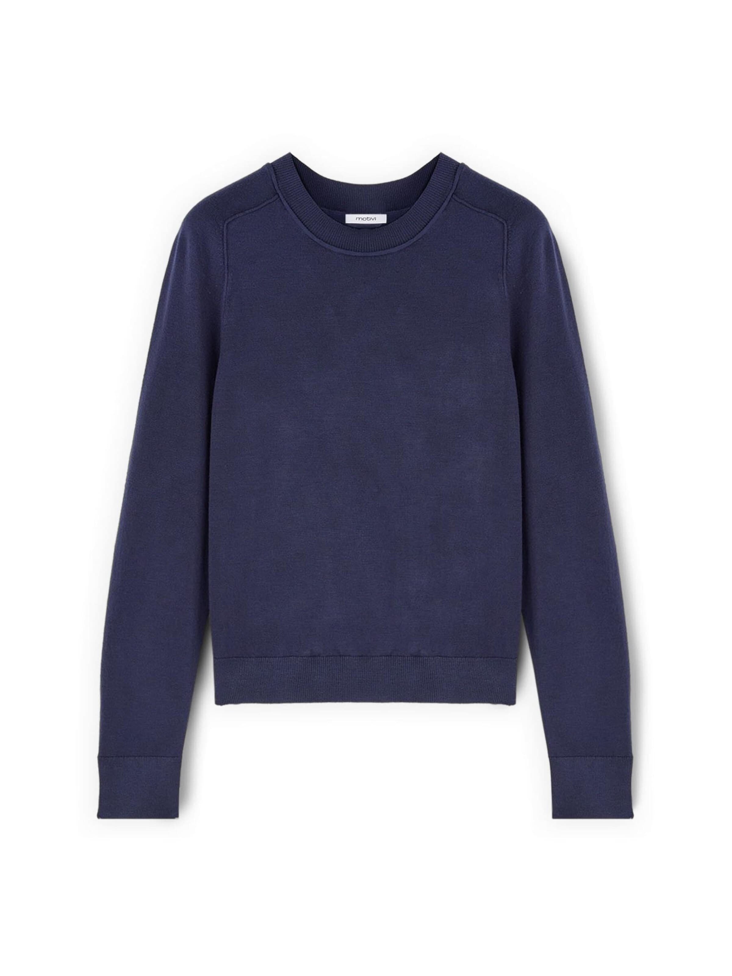 Pull-over MOTIVI en bleu : devant