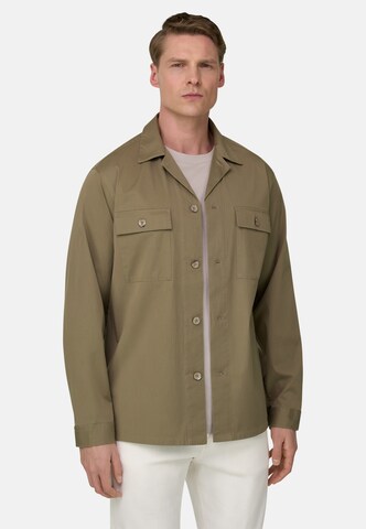 Boggi Milano Regular Fit Hemd in Grün: Vorderseite
