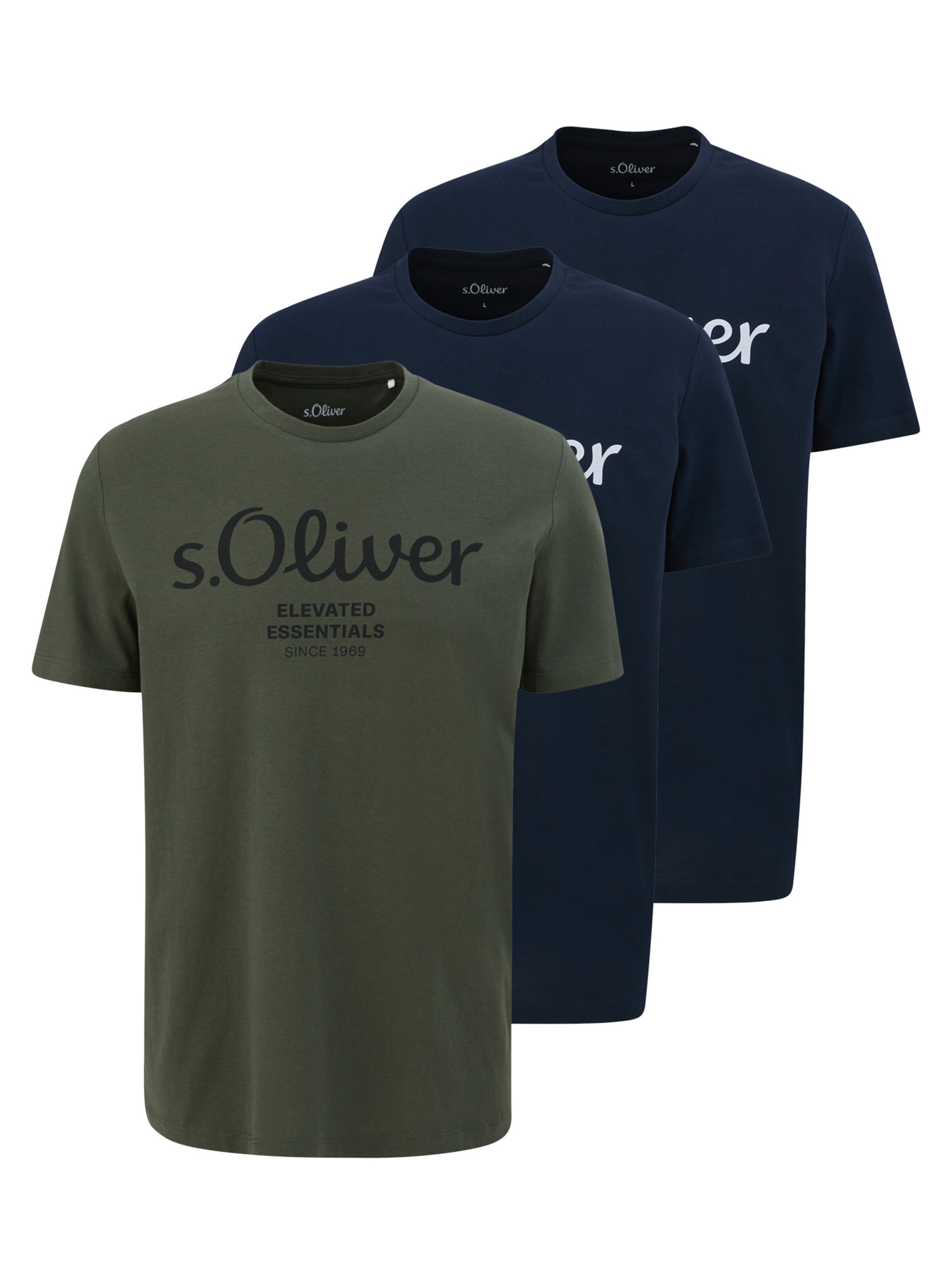 s.Oliver Shirt 'Basic'‌ in Blau: Vorderseite