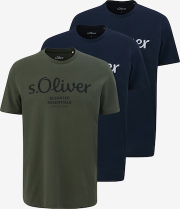s.Oliver Shirt 'Basic' in Blau: Vorderseite